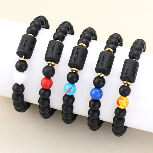 12 Zodiac Sign Stone Bracelet | Gemstone