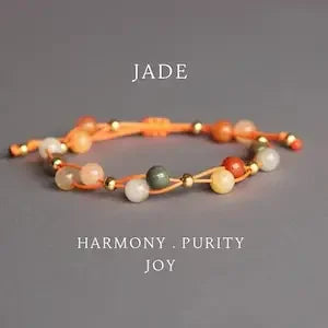 Adjustable Tranquil Charm Bracelet – Harmony, Purity, Joy