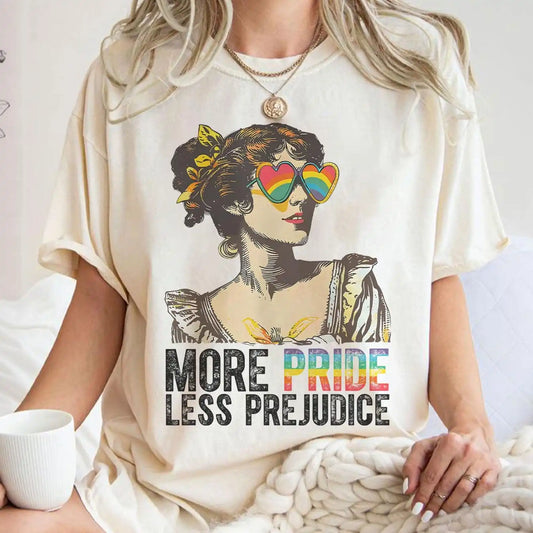 More Pride, Less Prejudice Tee – Unisex Activist Statement Shirt