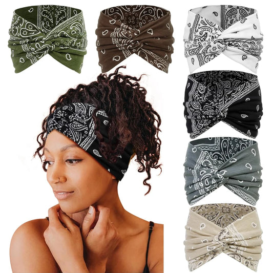 Wide Knotted Elastic Headband