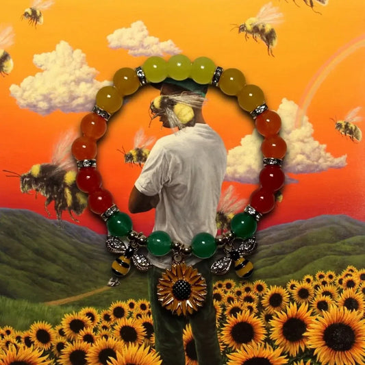 Handmade Flower Boy Beaded Bracelet